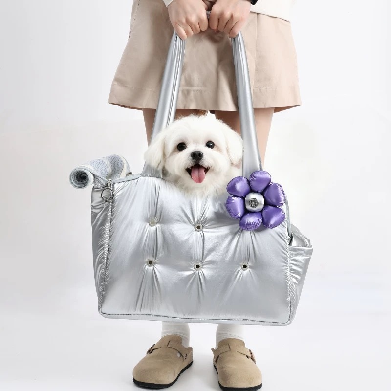 喵汪娘娘 宠物外出便携单肩包 可探头 时尚百搭