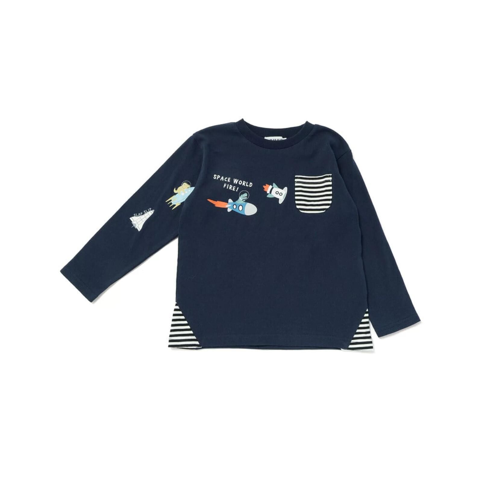 (現貨)🇯🇵 日本直送 Slap Slip 長袖男童Tee 5款 (恐龍/車車/太空) (Size 100-130)