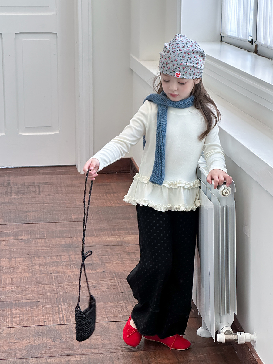 設計感拼接花邊下擺內搭衣(90-170)