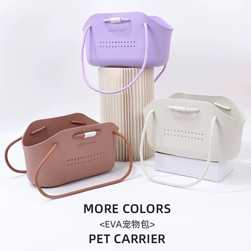 喵汪娘娘 宠物外出便携 洞洞防水单肩包