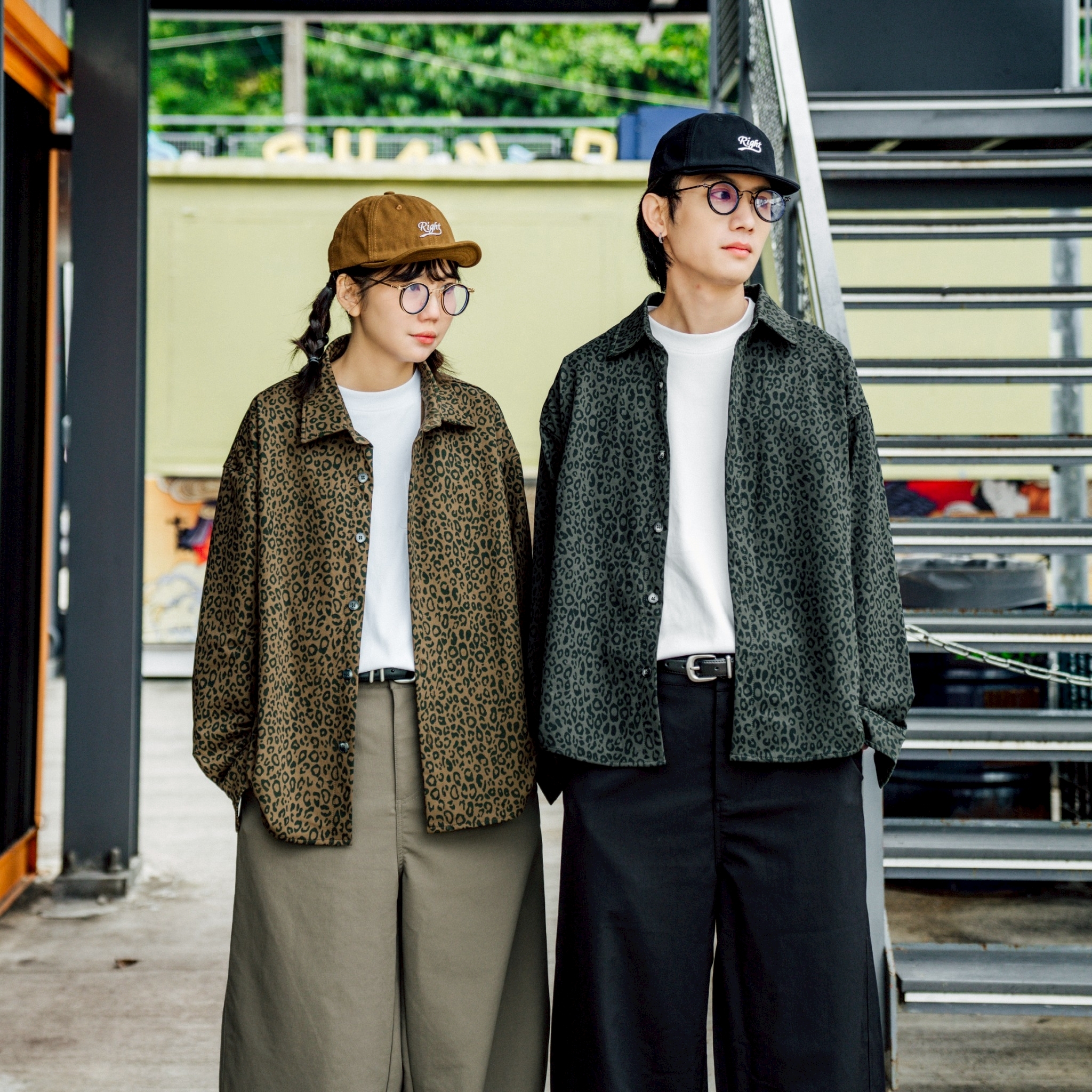 SBG 豹紋彈力長袖襯衫【SB8025】