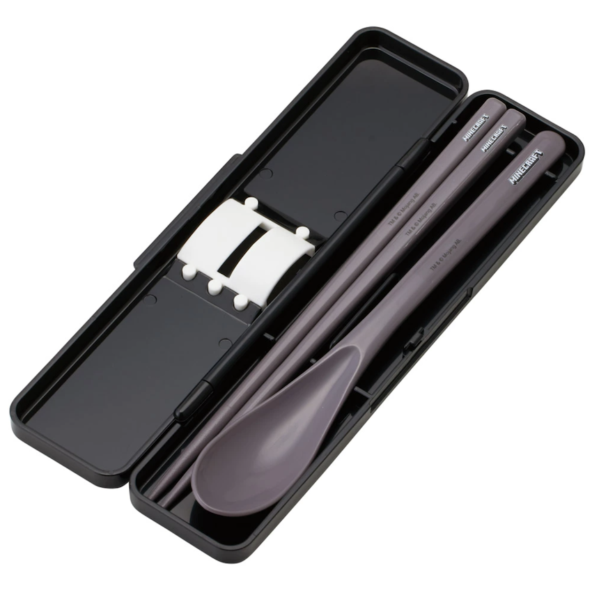 日本製 2026 新版 Skater 18 CM 筷子匙羹套裝 - Minecraft