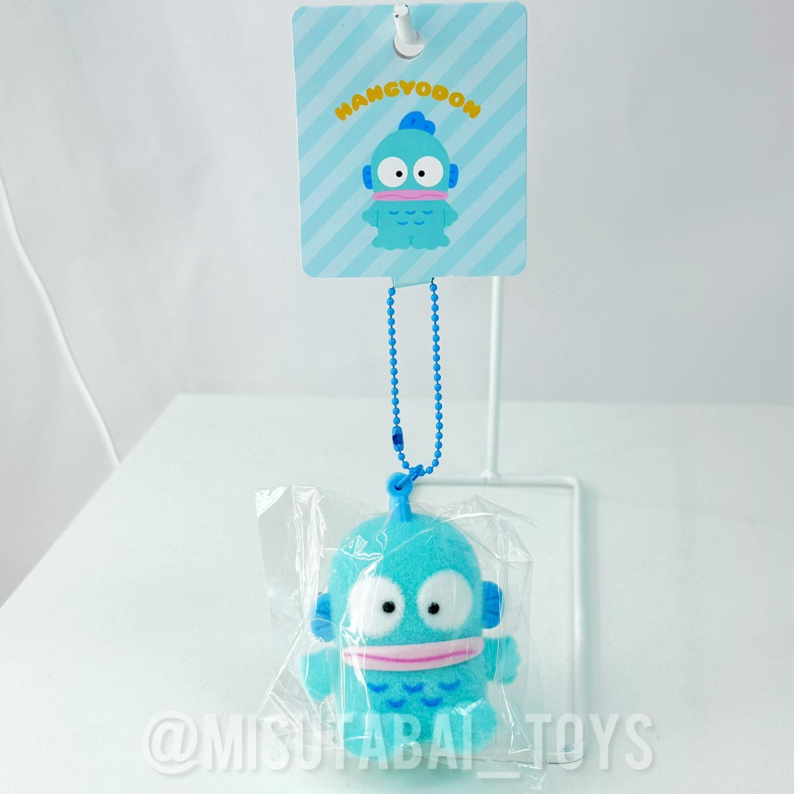 Sanrio Flocked Figure Mascot Keychain - Hangyodon
