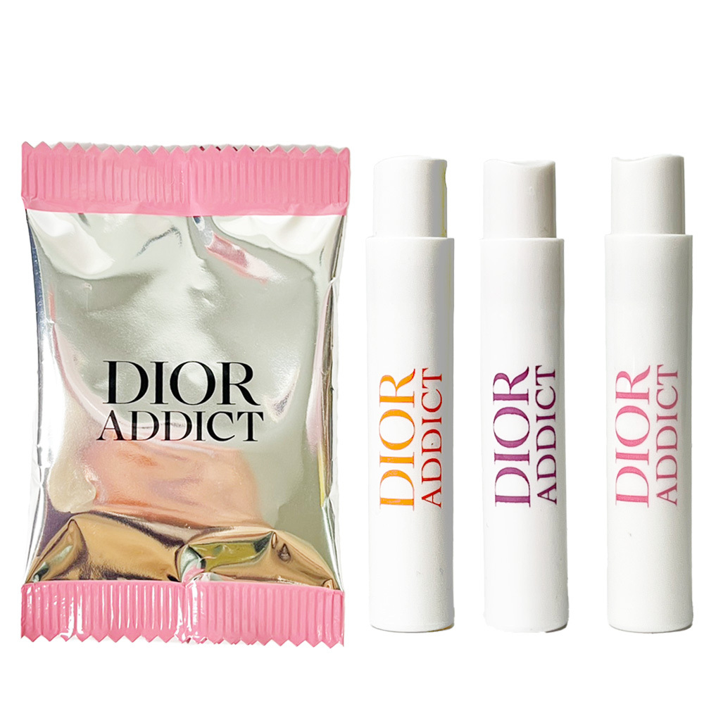 DIOR 迪奧 癮誘粉漾香氛針管3入組 - 玫瑰+蜜桃+莓果