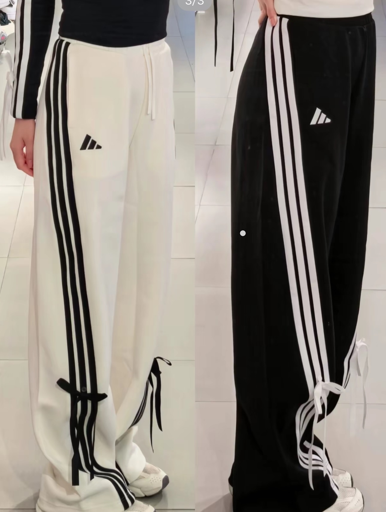 ADIDAS BOWTIE PANTS 蝴蝶結寬鬆女長褲 兩色