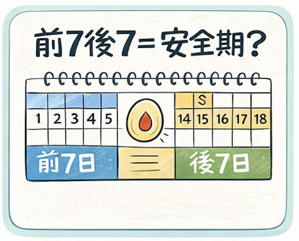 前7日後7日排卵日子示意圖