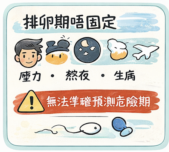 排卵期會受不同事情影響