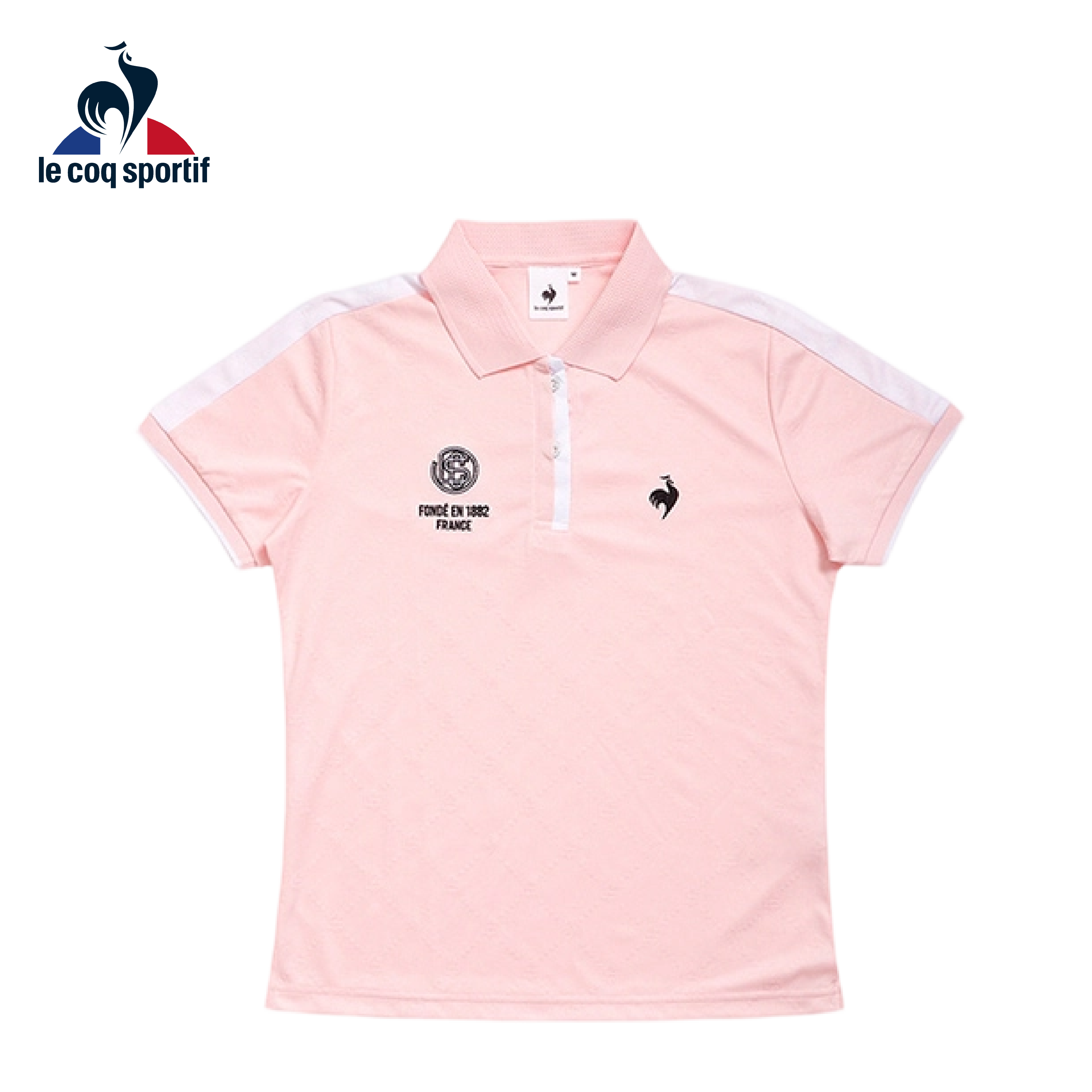LE COQ SPORTIF 法國公雞 短袖POLO衫 女款 (玫瑰水晶色) 10MX22341