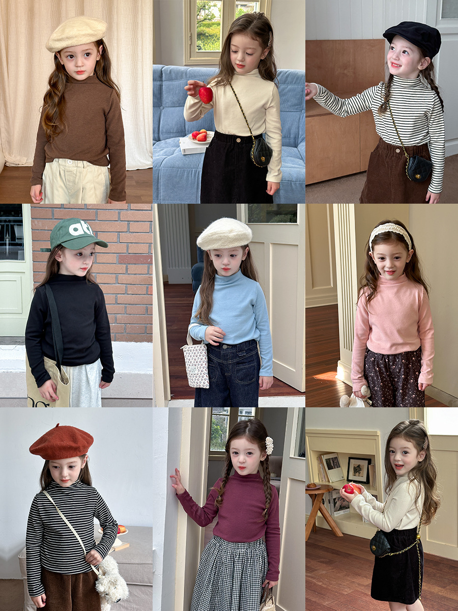 柔軟中領素色內搭衣(90-170)