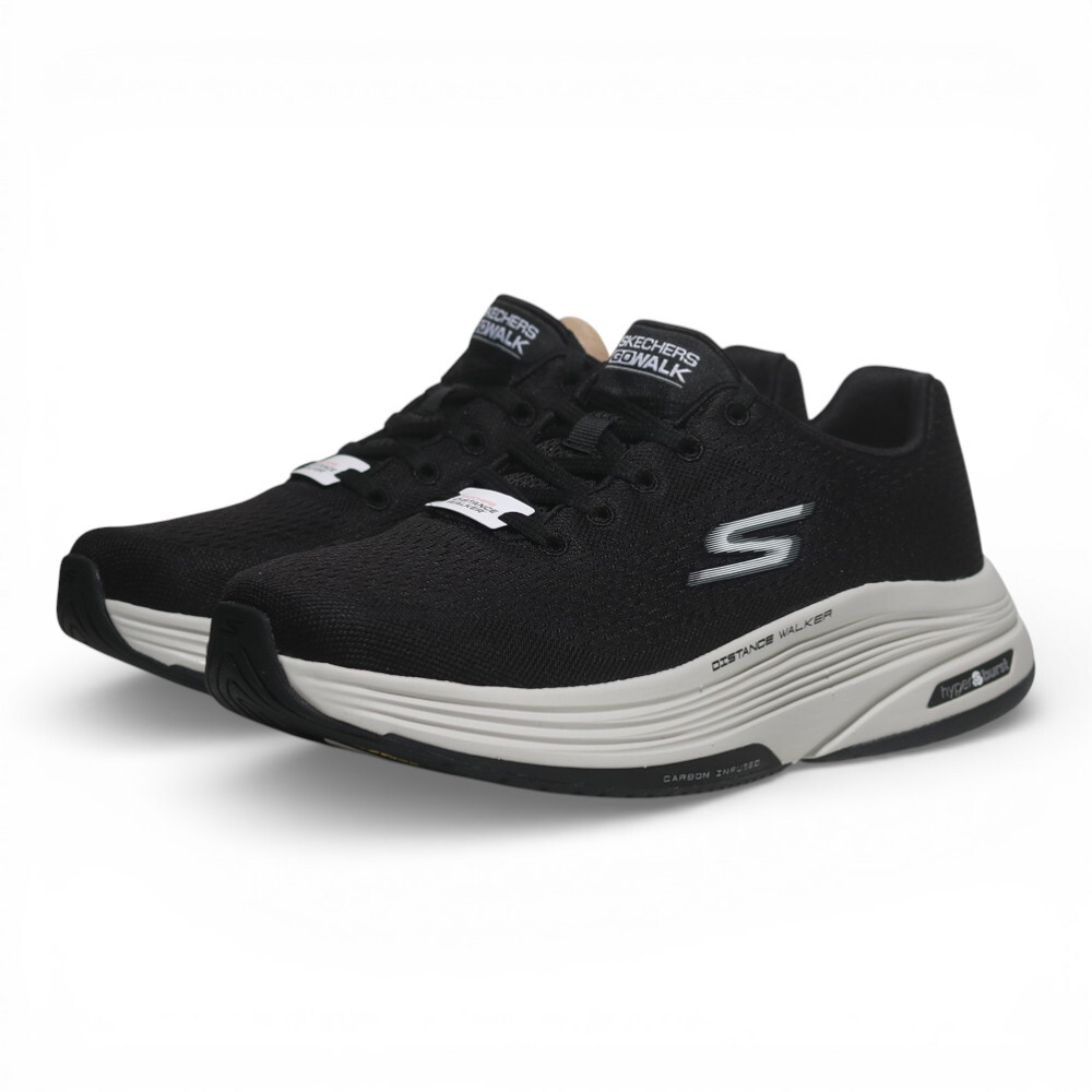 SKECHERS 健走鞋 GO WALK DISTANCE WALKER 黑白 足弓 男 216534BKGY
