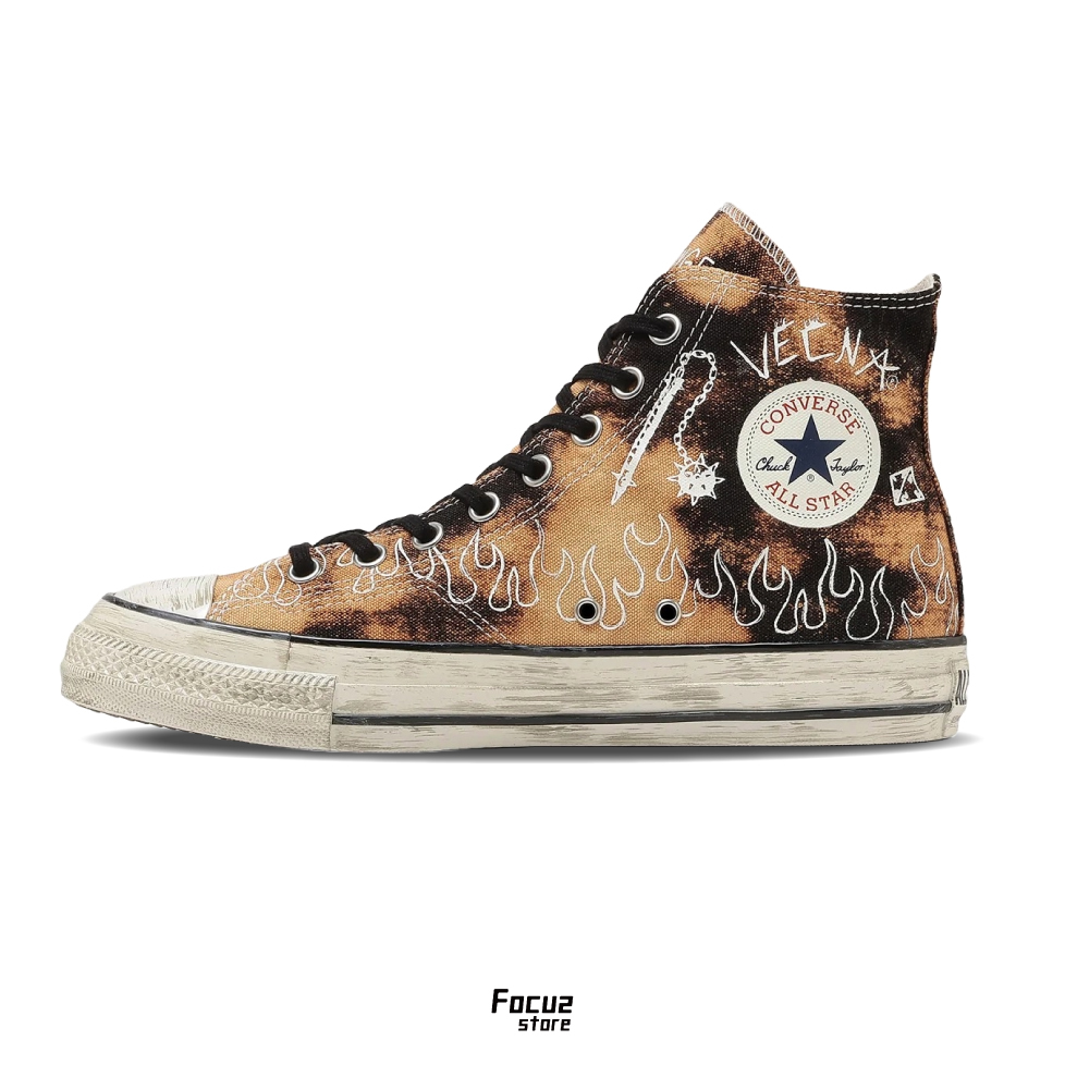 【Focus Store】預購 Stranger Things x Converse ALL STAR AGED 87 HC HI "Bleached Black" 棕黑 怪奇物語聯名 31317090210