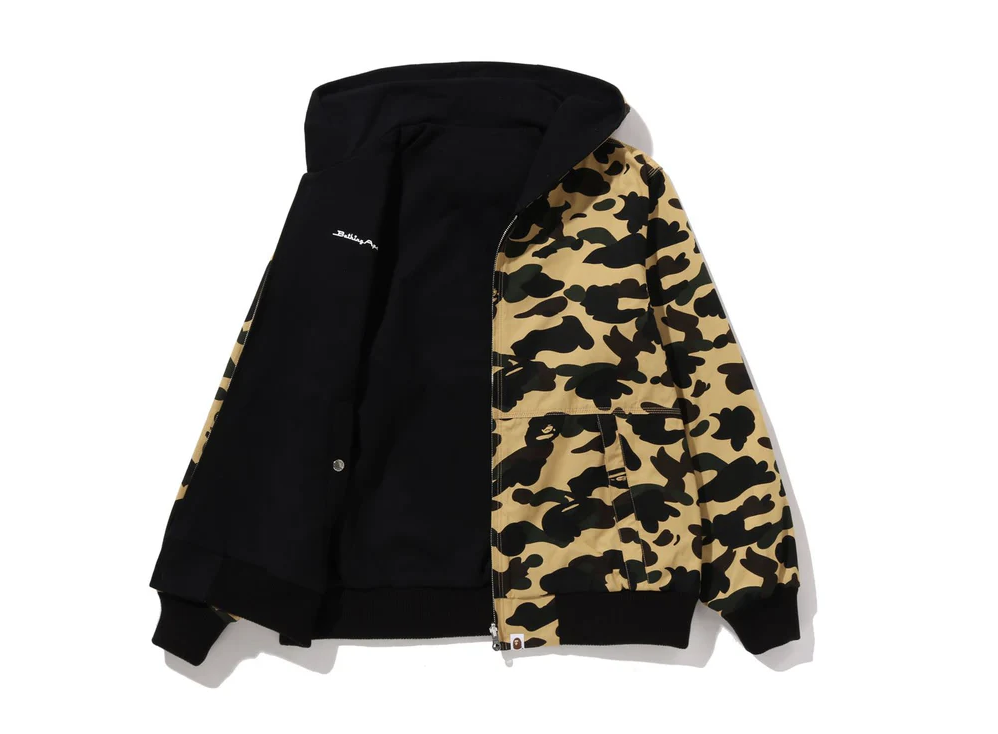 【BAPE男生】0124 發售 雙面穿 1ST CAMO REVERSIBLE ZIP HOODIE JACKET