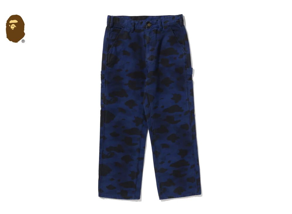 【BAPE男生】0124 發售 寬版 SOLID 1ST CAMO GARMENT DYED RELAXED FIT WORK PANTS