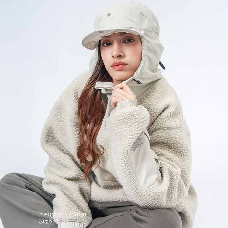 中性連帽刷毛套頭衫_ANETO