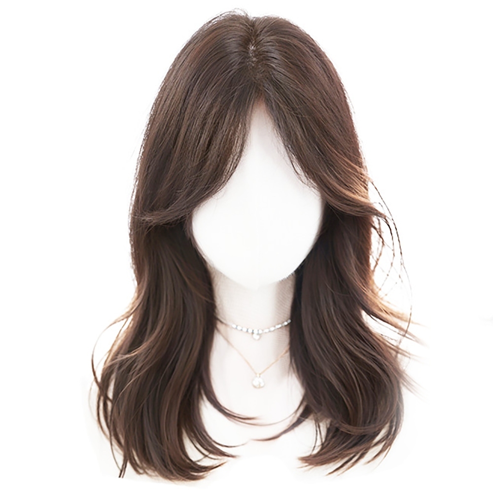 假髮 髮片 捲髮假髮 波浪捲髮假髮 瀏海假髮 中分假髮 假髮片 增髮量髮片 補髮片 高顱頂假髮 仿真假髮 透氣假髮294