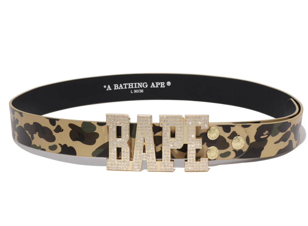 【BAPE配件】0124 發售 1ST CAMO BAPE LEATHER BELT