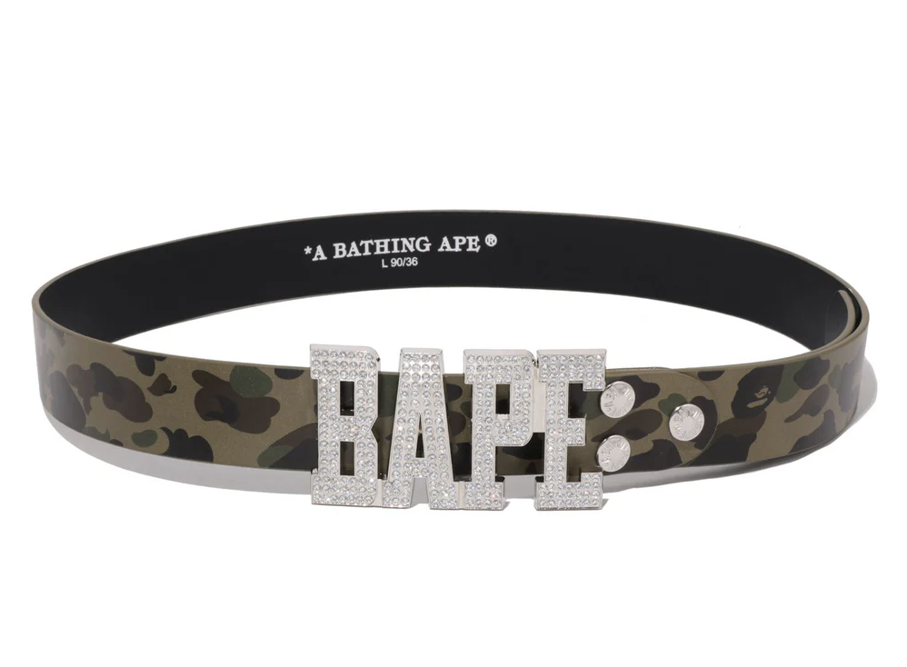 【BAPE配件】0124 發售 1ST CAMO BAPE LEATHER BELT