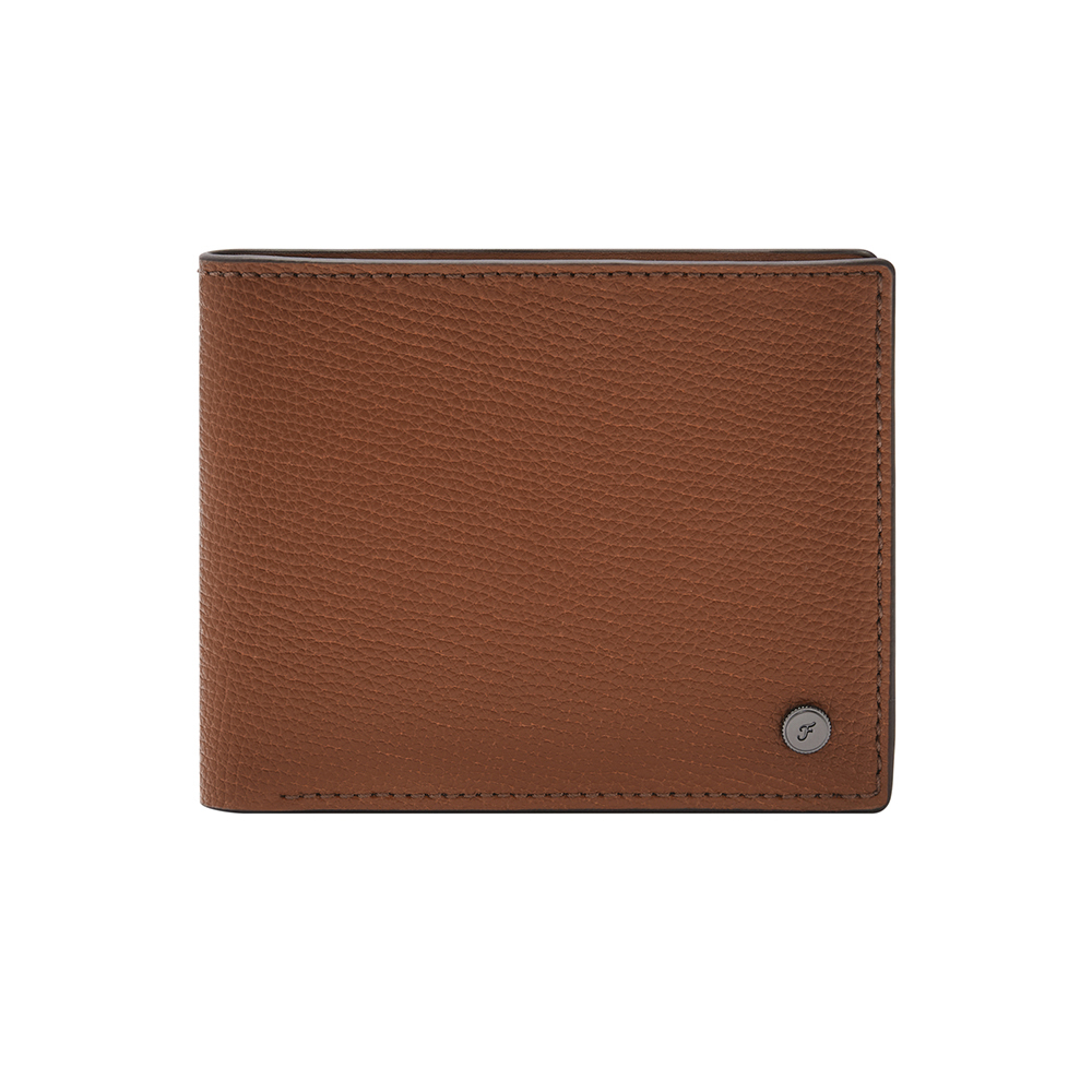 Eric 真皮質感多卡層皮夾-咖啡色 SML1895210