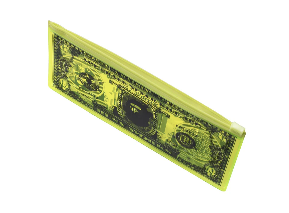 【BAPE配件】0124 發售 BANKNOTE DESIGN CLEAR POUCH