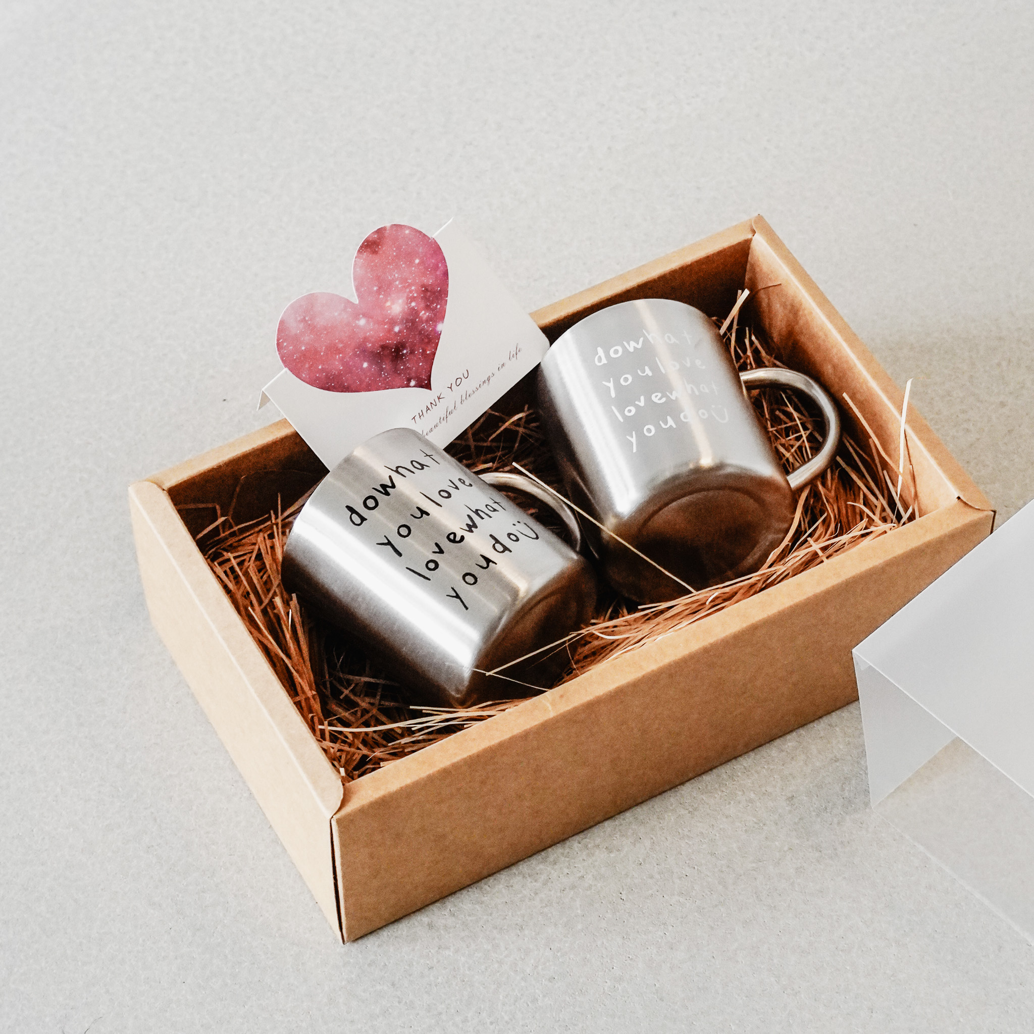 304不銹鋼露營杯 300ml 兩色售 情人節限定