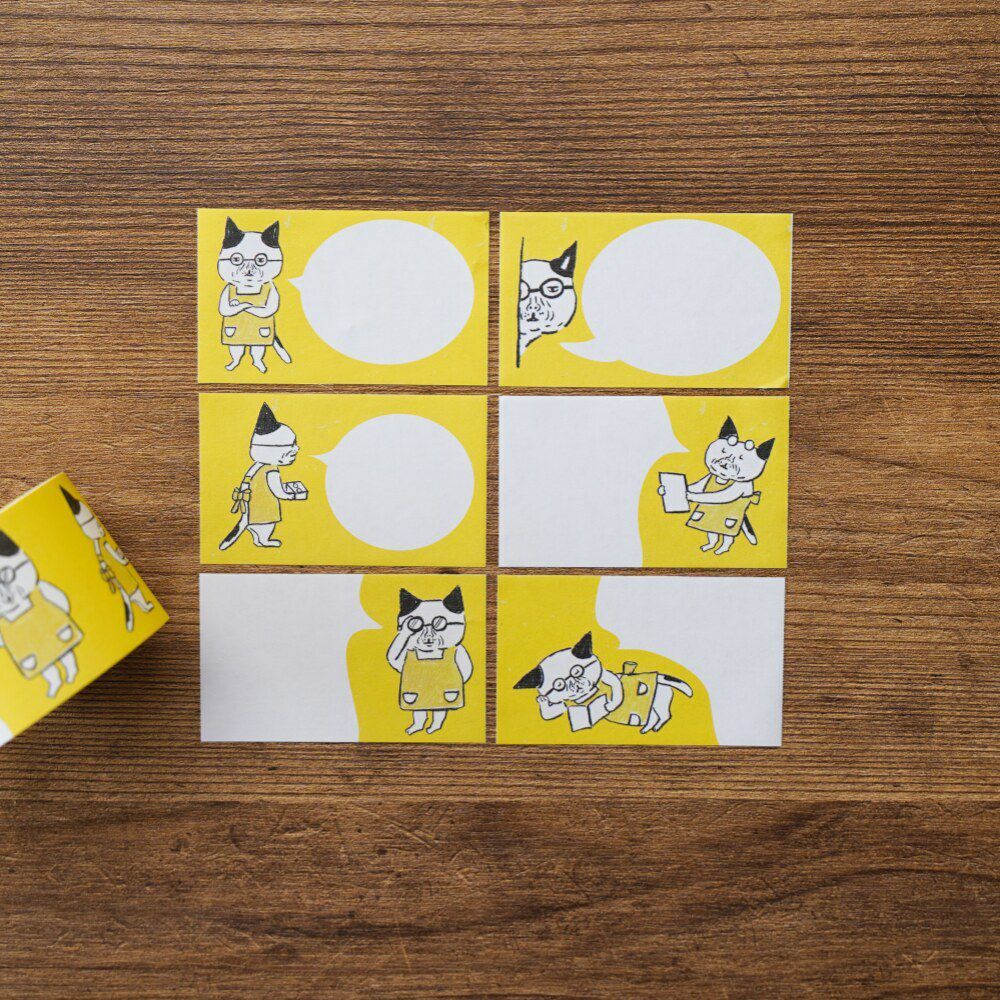 柴田ケイコ「貓咪眼鏡店」捲式便利貼 / 手紙社 / JAPAN