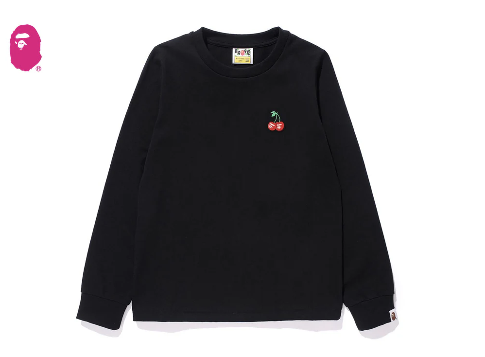 【BAPE女生】0124 發售 BAPE CHERRY ONE POINT LS TEE