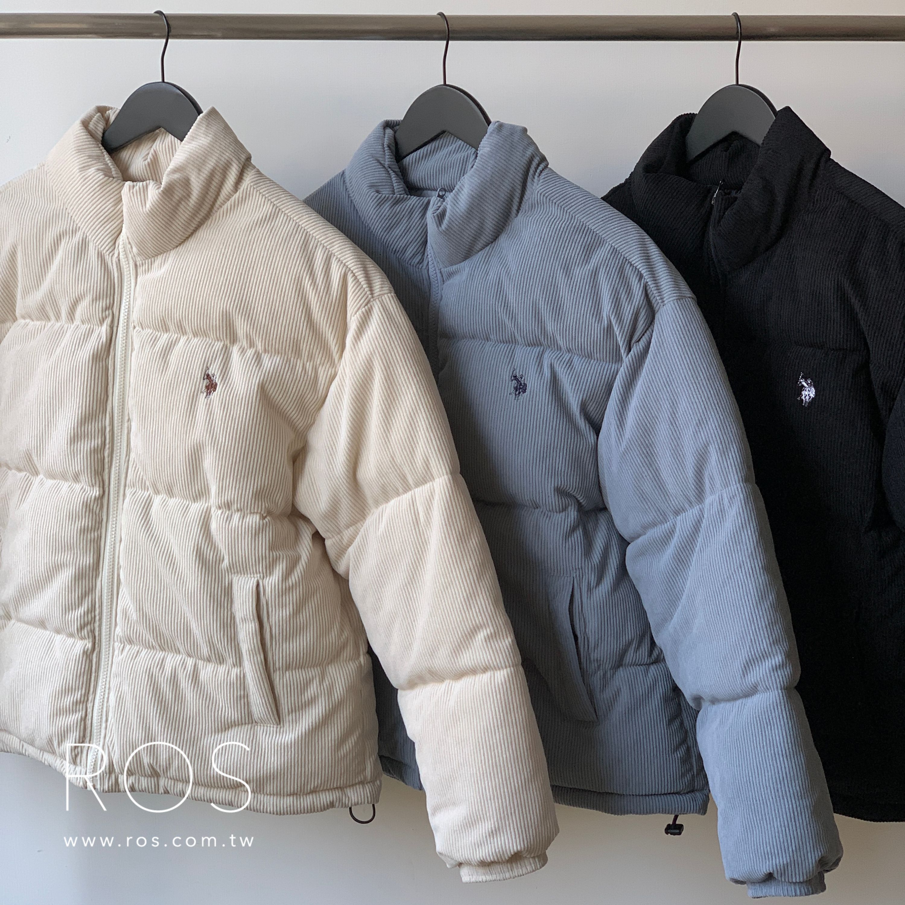 U.S. POLO ASSN. 刺繡燈芯絨外套(3colors)