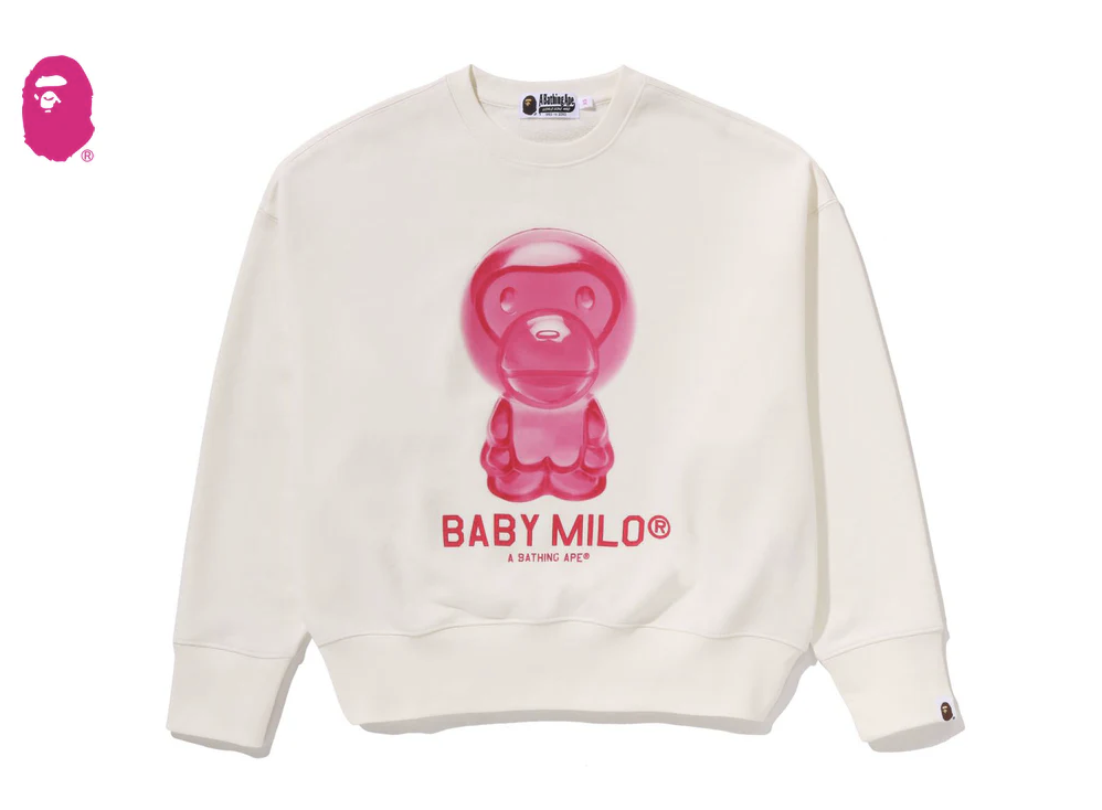 【BAPE女生】0124 發售 BABY MILO CREWNECK SWEATSHIRT