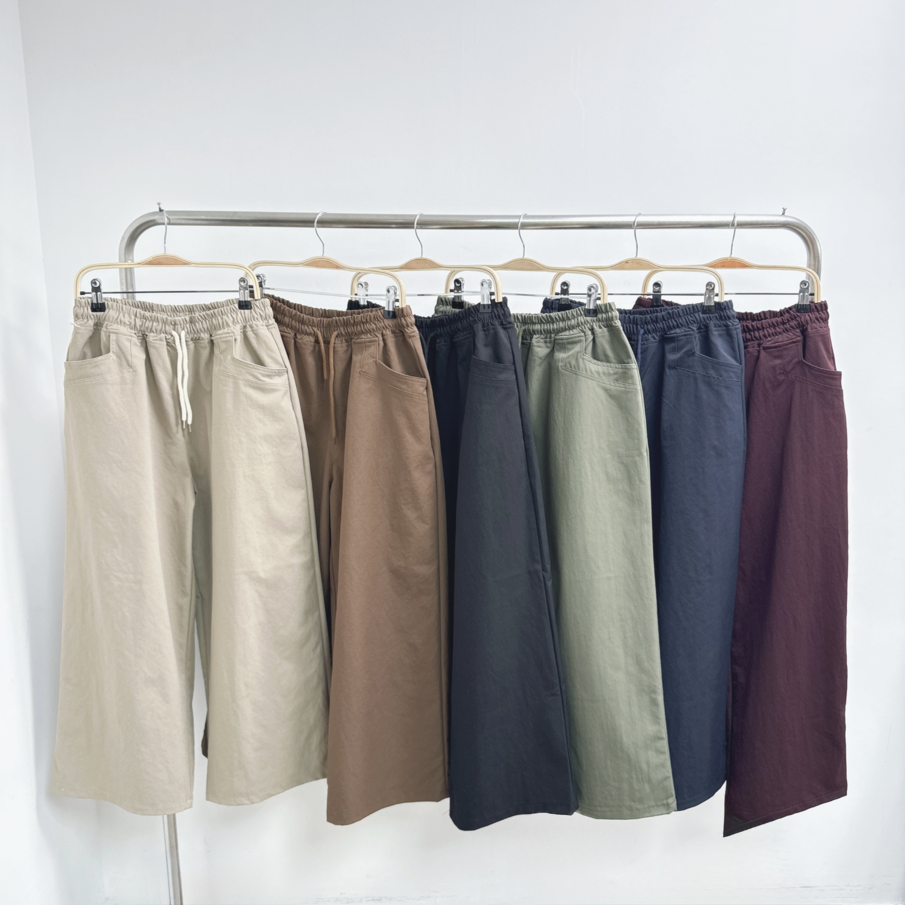 綁繩斜布9分闊褲 (B25-B30)