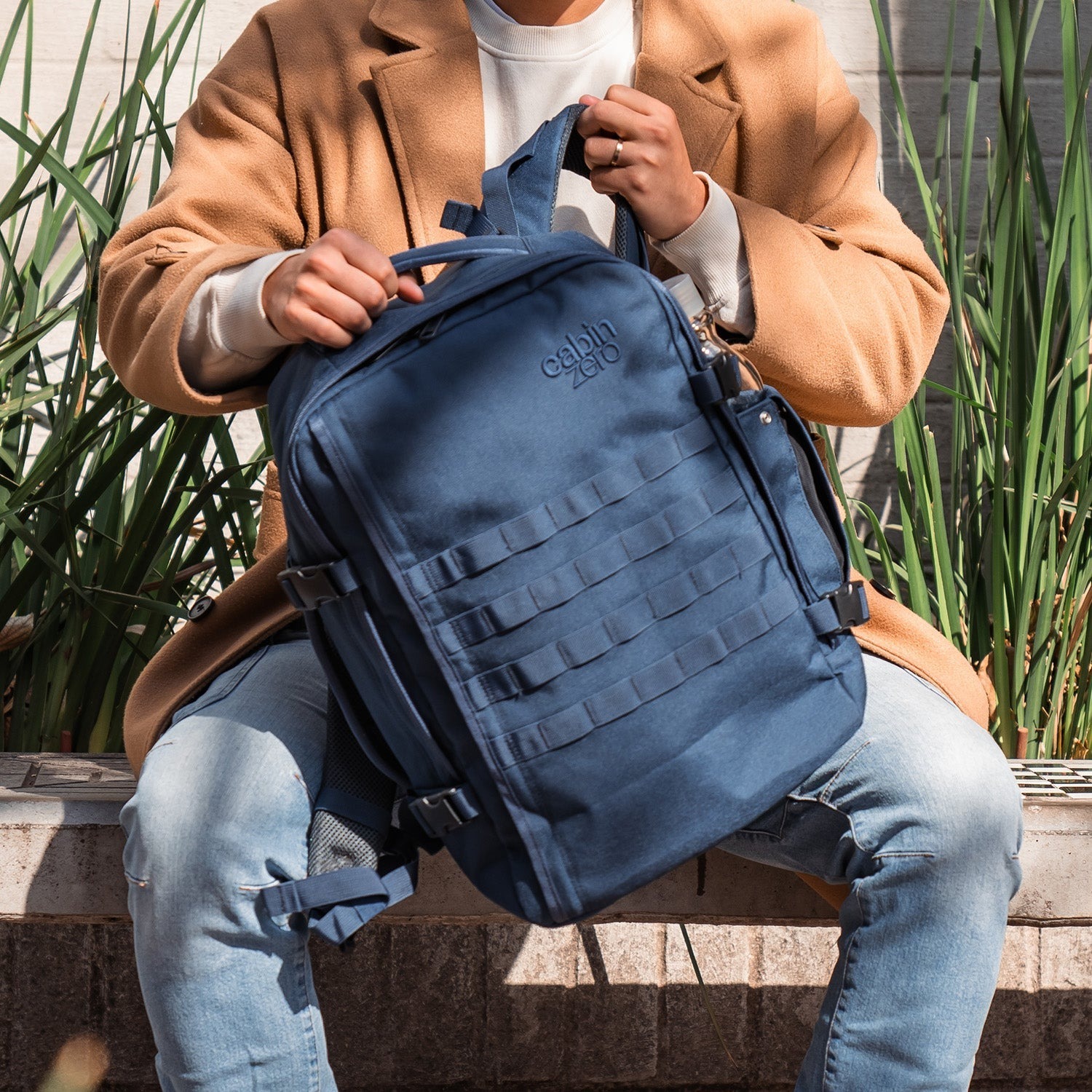 CabinZero 英國輕旅登機後背包 藍色 軍用款 36L 大容量 行李包 CC09BA8A4005