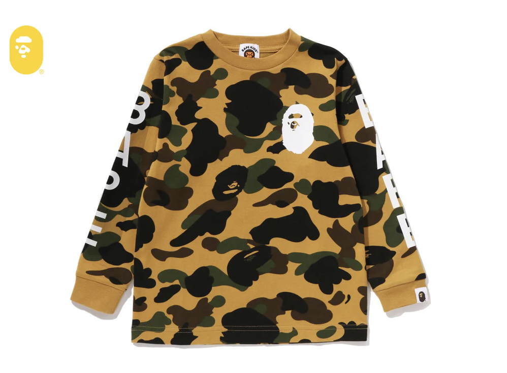 【BAPE童裝】0124 發售1ST CAMO LS TEE