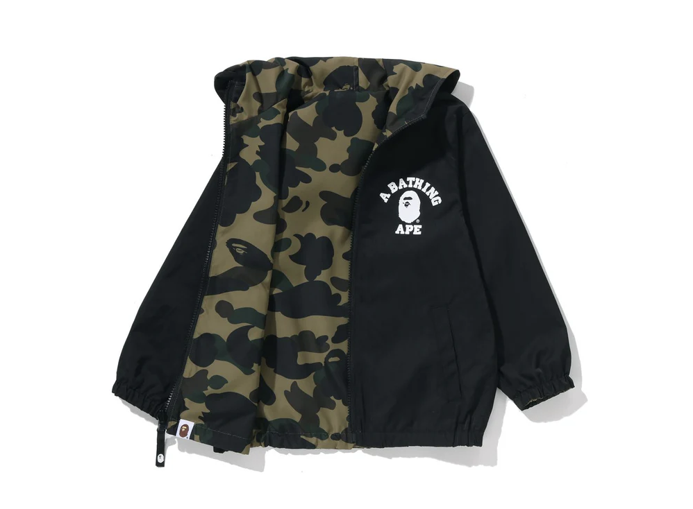 【BAPE童裝】0124 發售 雙面穿 1ST CAMO REVERSIBLE HOODIE JACKETT