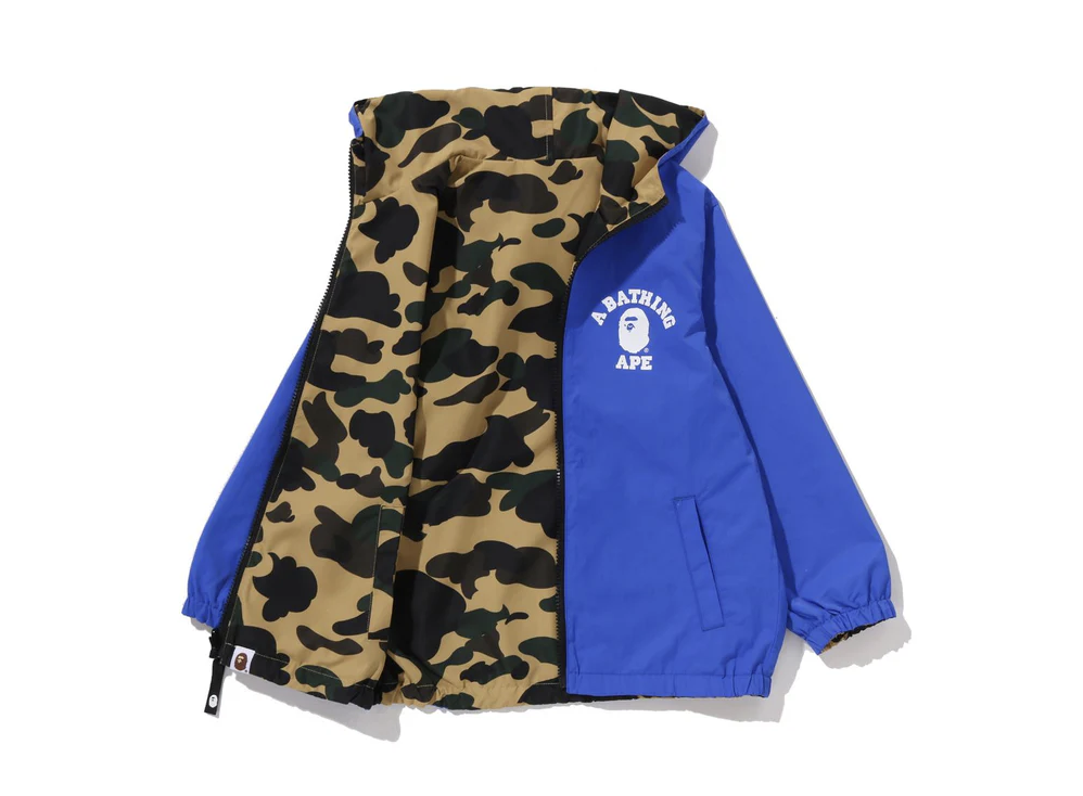 【BAPE童裝】0124 發售 雙面穿 1ST CAMO REVERSIBLE HOODIE JACKETT