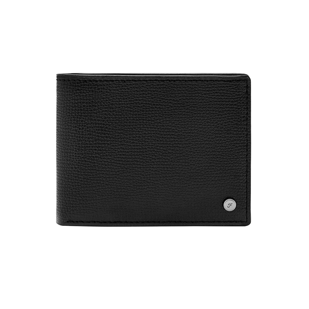 Eric 真皮質感零錢袋皮夾-黑色 SML1897001