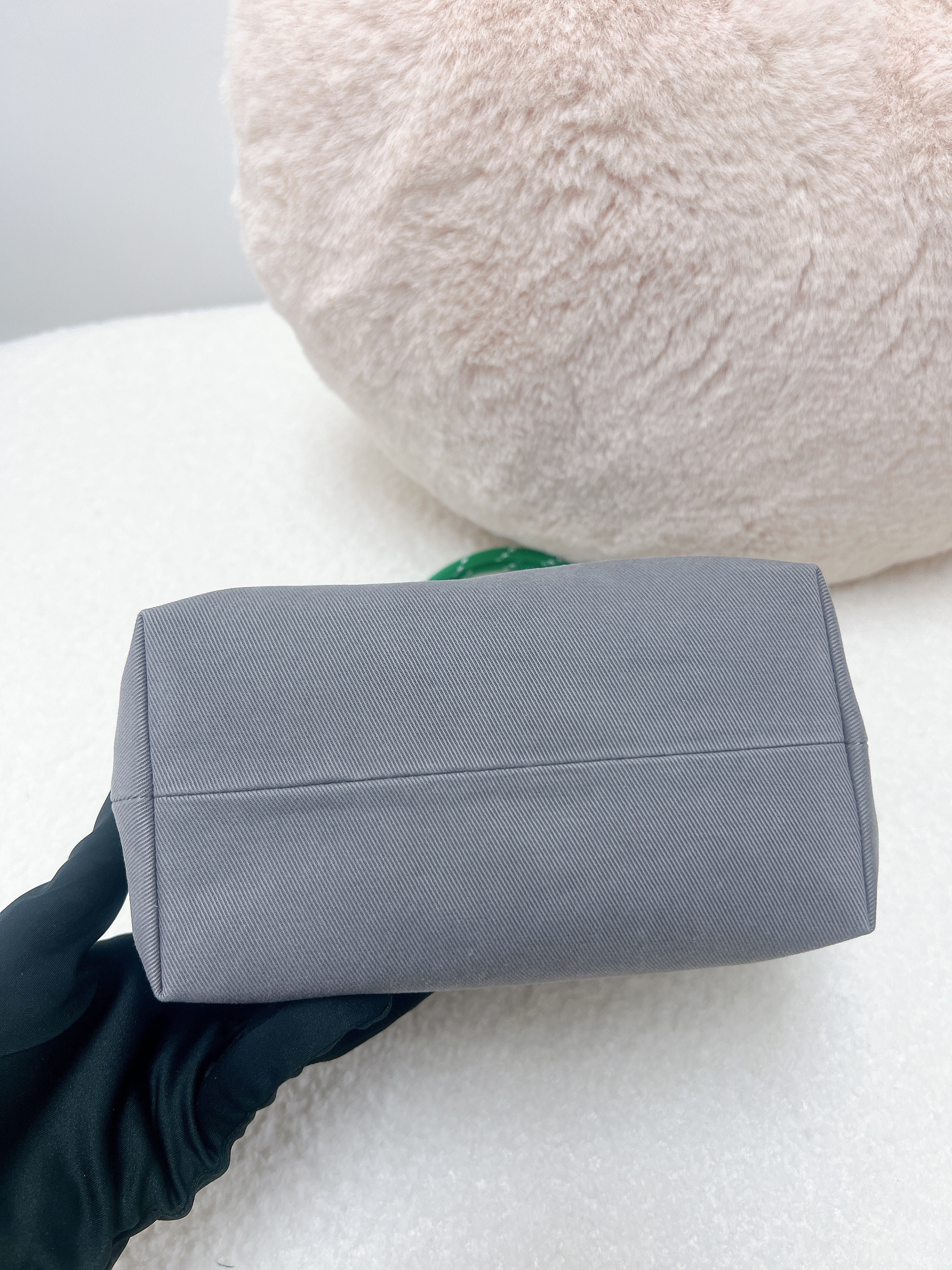 *Unused* Miu Miu gabardine pouch grey