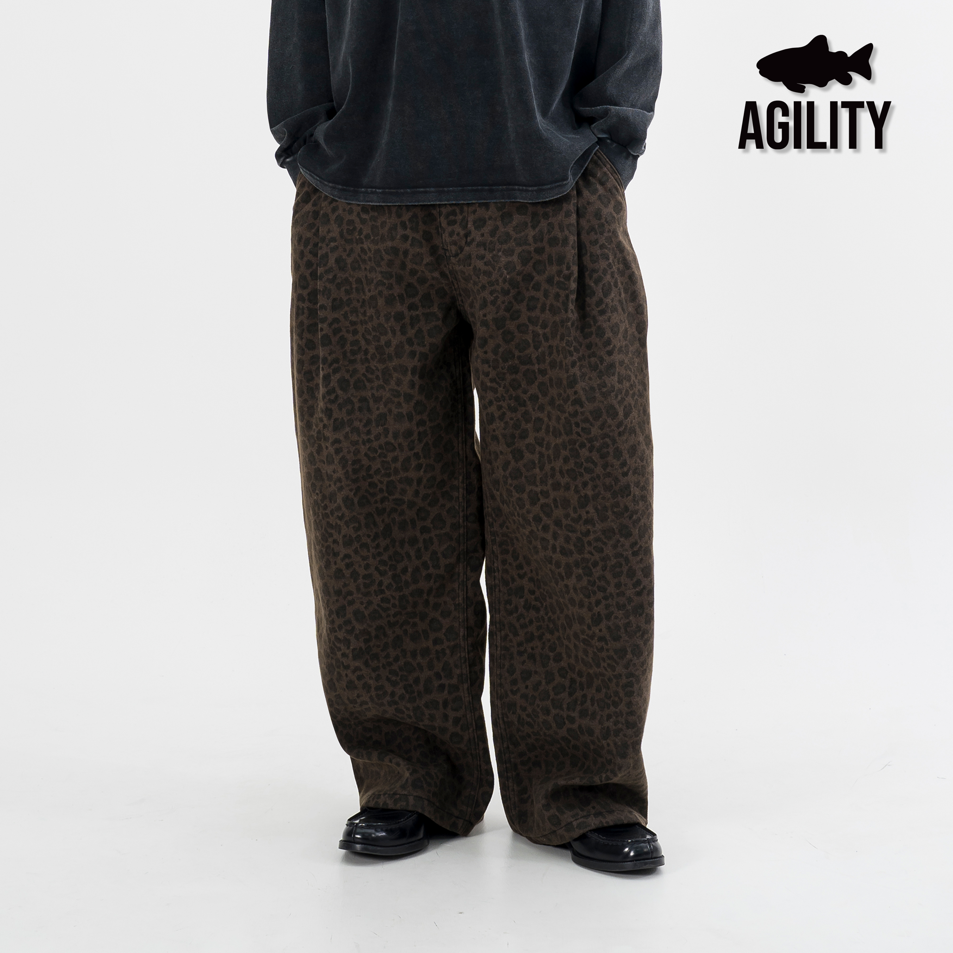 AGILITY Leopard Print Curved Pants 彎刀 豹紋長褲 [LS03]