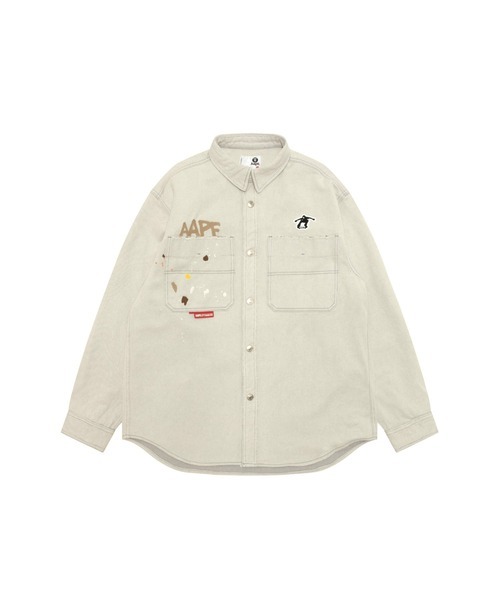【AAPE】0123發售新品 AAPE MAIN LONG SLEEVE SHIRT