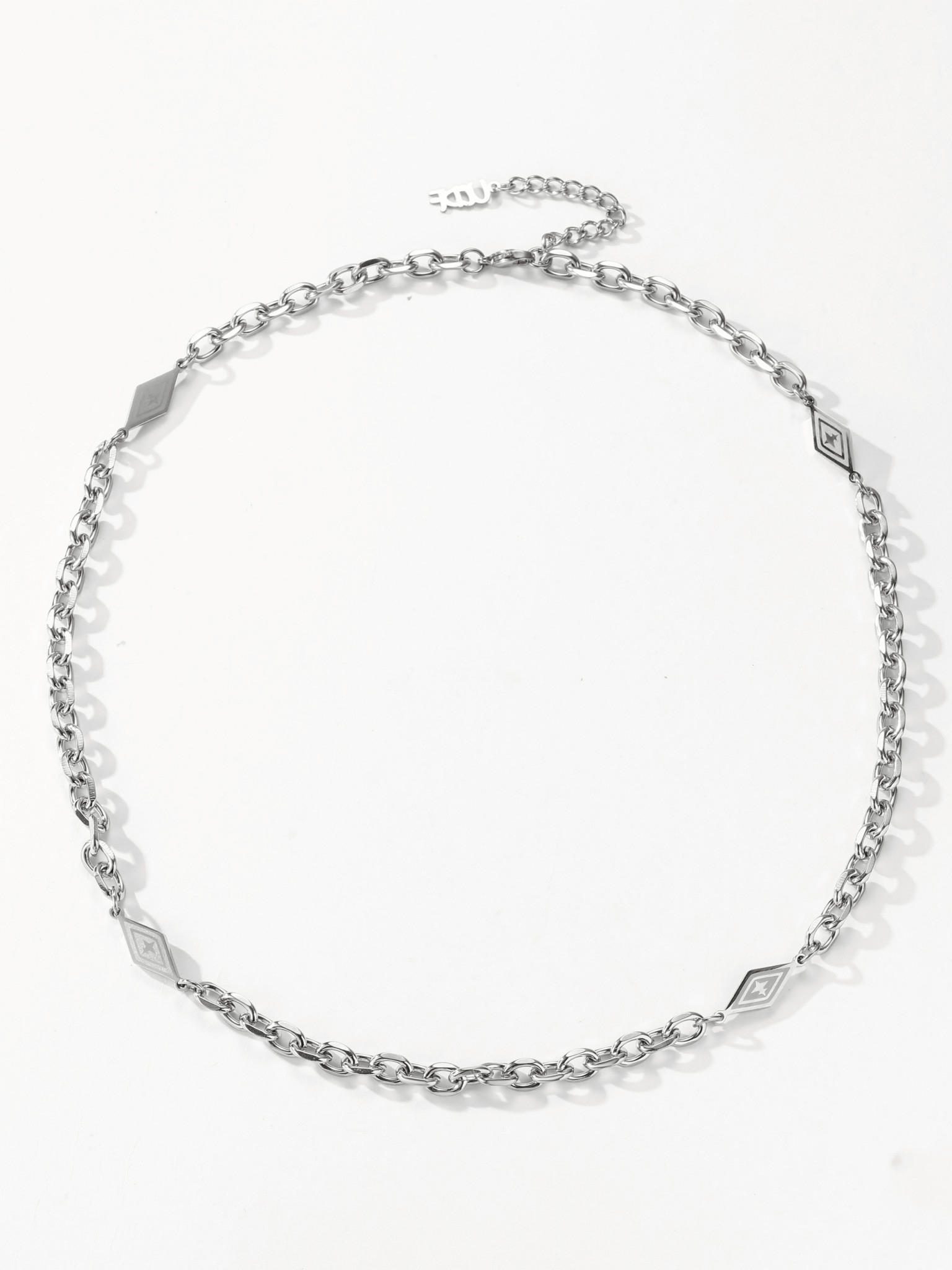 UCDF 設計感 菱形 星耀 O圈 項鏈 UCA028