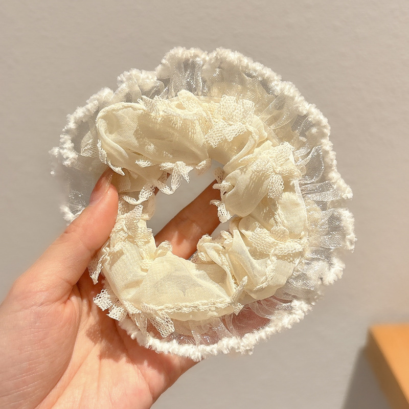 [3 FOR RM10] Milky White Tone Scrunchies