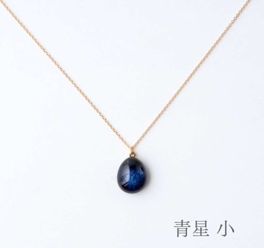 七窯社 - 星藍 陶 耳環 項鍊 小