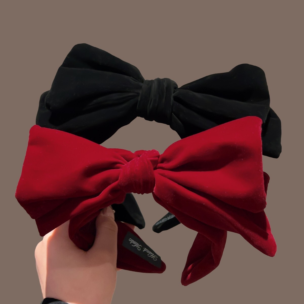 Autumn Winter Vintage Velvet Bow Headband