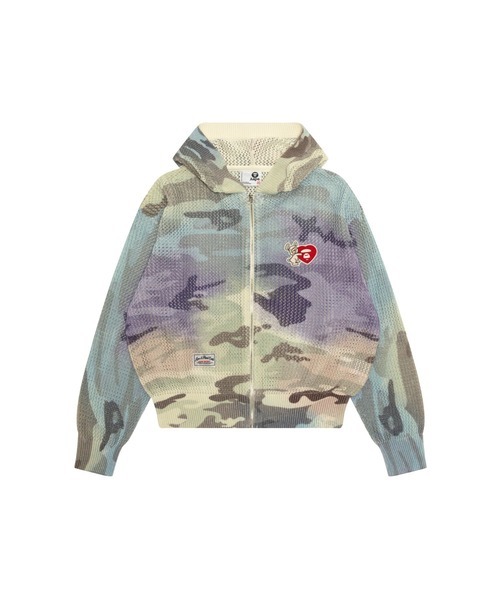 【AAPE女生】0123發售新品 AAPE ZIP UP KNIT HOODIE