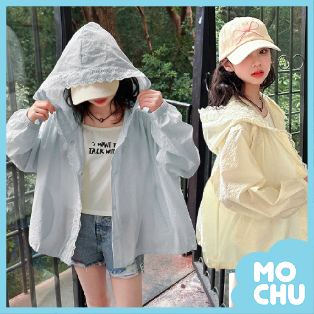 蕾絲花邊連帽外套(二色)