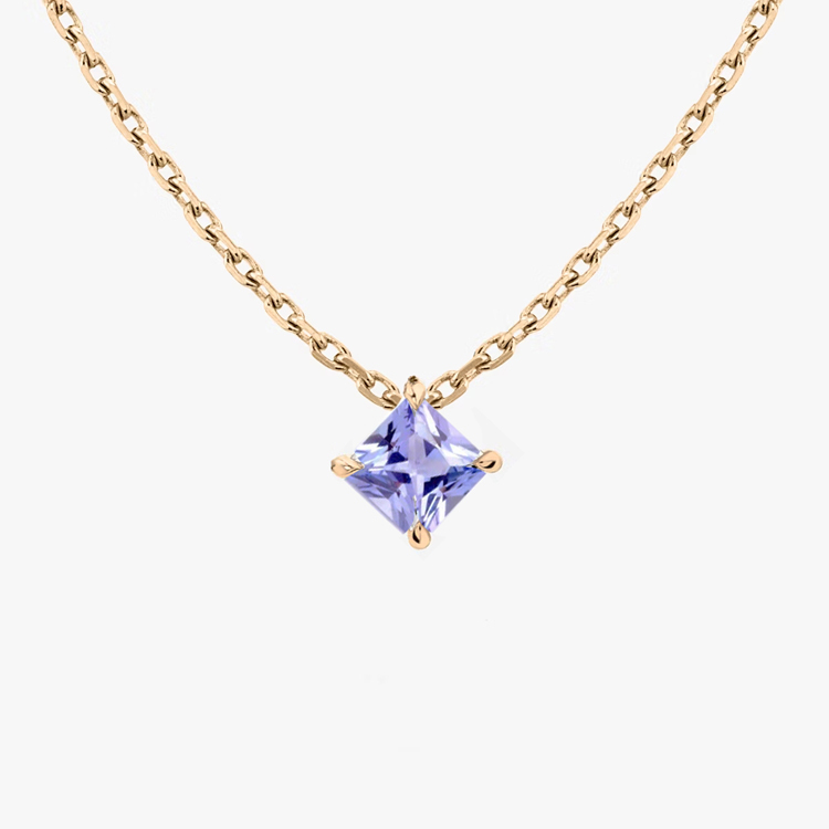 【訂製】公主方丹泉石14K項錬