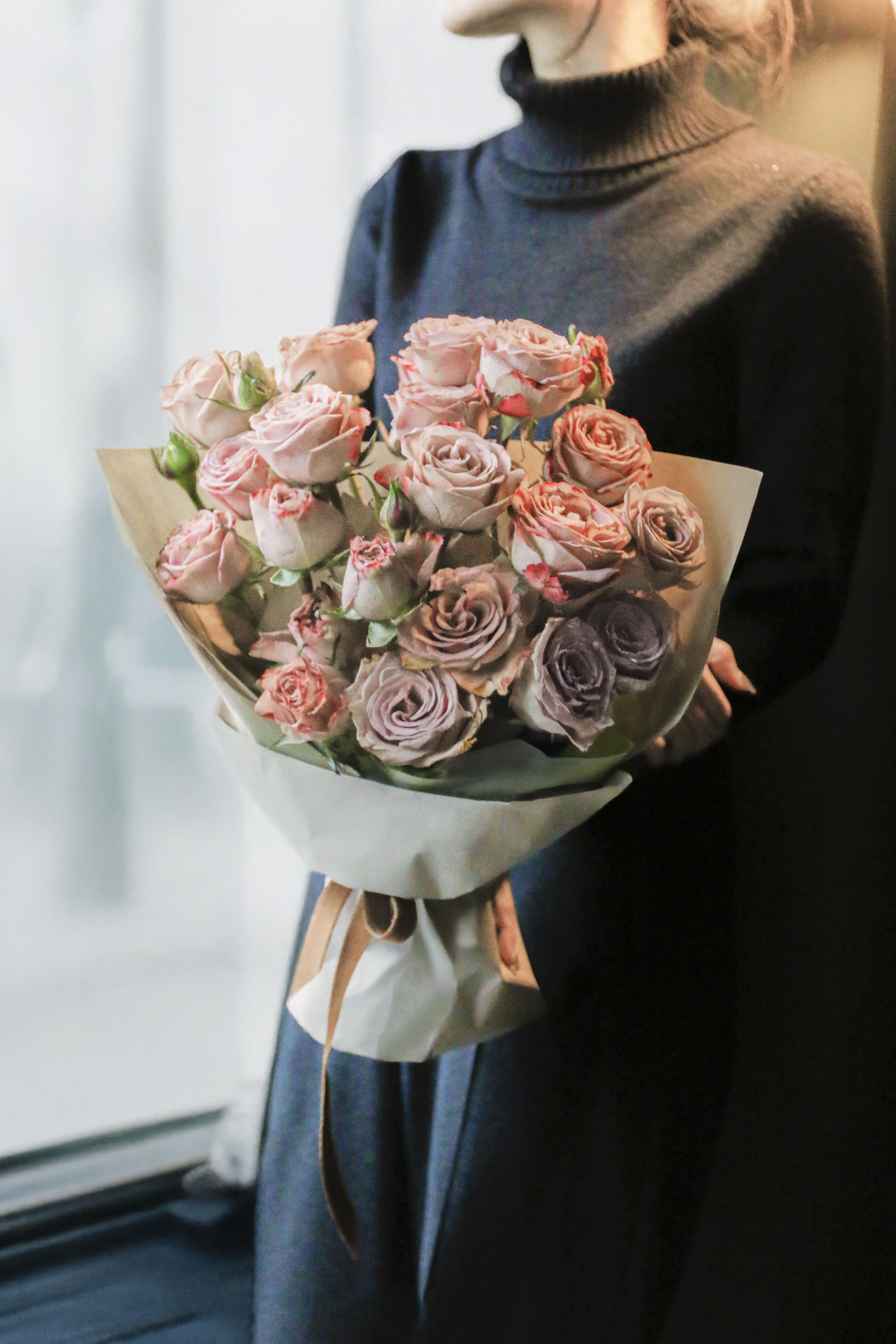 2026 情人節花禮｜卡布奇諾 多朵玫瑰花束 Cappuccino Spray Rose