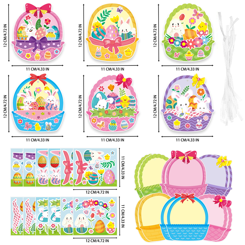 復活節裝飾DIY籃子卡片套裝 ES2633