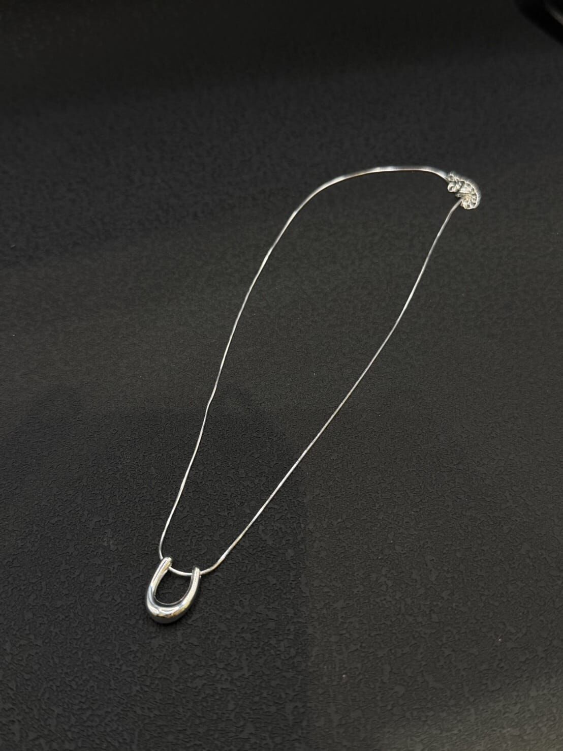 HM5461 ⚪️925 銀 簡約馬蹄頸鍊