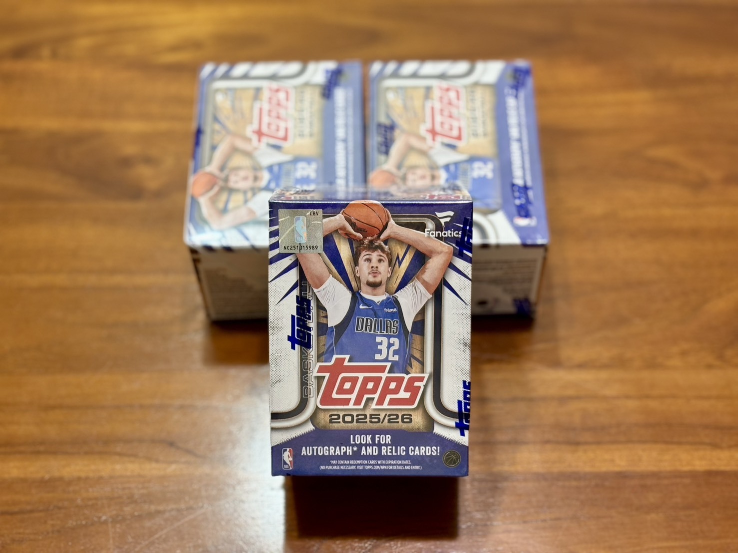 2025-26 Topps Basketball Fanatics 獨家 Value Box 球員卡 卡盒