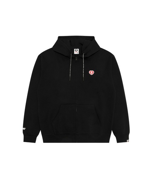 【AAPE】0123發售新品 AAPE NOW HEART ZIP UP HOODIE