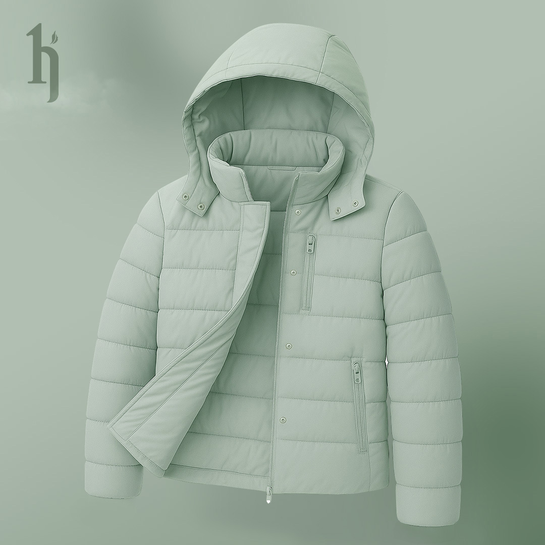 蓄熱雲絲絨外套-莫迪綠